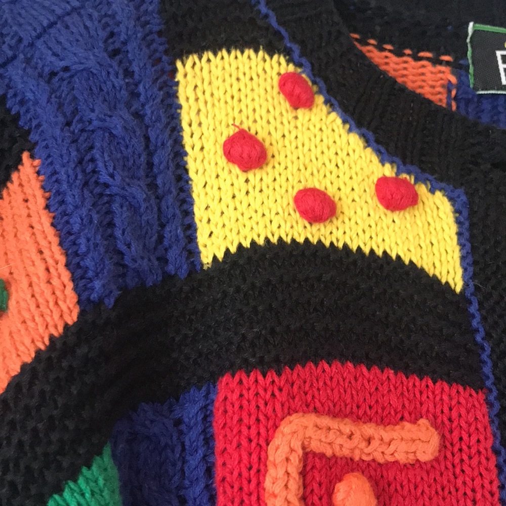 Vintage Fun sport cotton ramie colour block cardigan - Picture 7 of 9